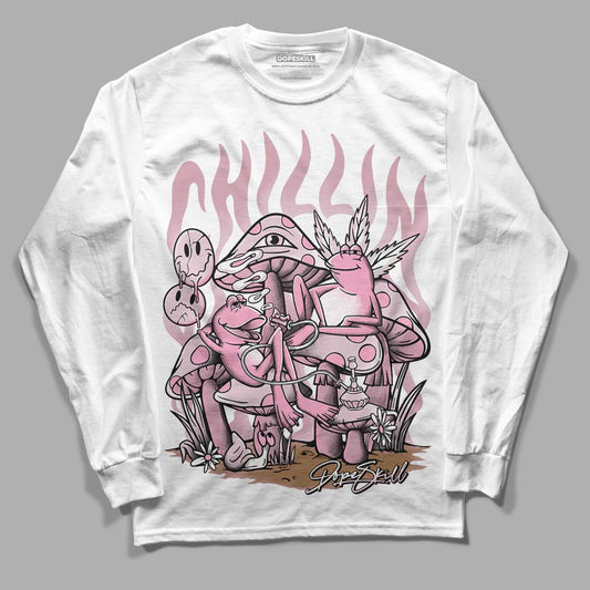 Dunk Low Teddy Bear Pink DopeSkill Long Sleeve T-Shirt Chillin Graphic - White 