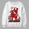 Jordan 12 Retro ‘Gym Red’ DopeSkill Sweatshirt MOMM Bear Graphic Streetwear - White