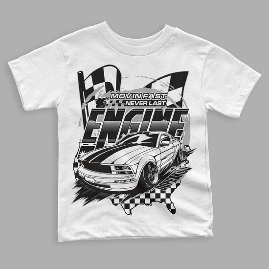Panda White Black Dunk Low DopeSkill Toddler Kids T-shirt ENGINE Tshirt Graphic - White 