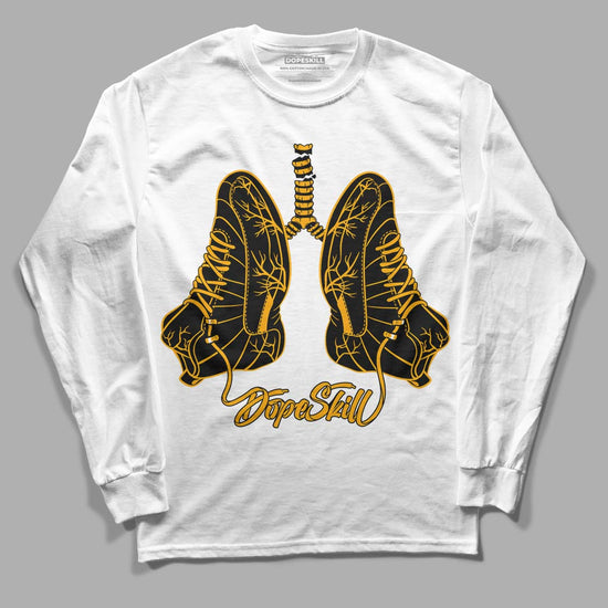 Black Taxi 12s DopeSkill Long Sleeve T-Shirt Breathe Graphic - White 