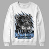 Jordan 5 Retro University Blue DopeSkill Sweatshirt Black King Graphic Streetwear - White 