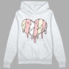 Jordan 1 High OG WMNS Washed Pink DopeSkill Hoodie Sweatshirt Slime Drip Heart Graphic Streetwear - White