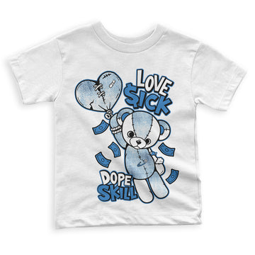 Acid Wash Denim 6s DopeSkill Toddler Kids T-shirt Love Sick Graphic