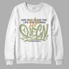 Jade Horizon 5s DopeSkill Sweatshirt Queen Graphic - White 