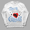 Jordan 5 Retro University Blue DopeSkill Long Sleeve T-Shirt Do It For The Culture Graphic Streetwear - White
