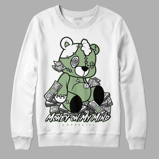 Jordan 4 Retro “Seafoam” DopeSkill Sweatshirt MOMM Bear Graphic Streetwear - White 