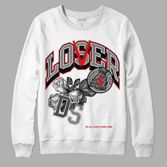 Jordan 5 Retro P51 Camo DopeSkill Sweatshirt Loser Lover Graphic Streetwear - White 