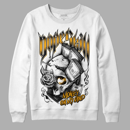 Black Taxi 12s DopeSkill Sweatshirt Money On My Mind Graphic - White 