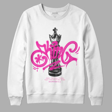 Dunk Low Triple Pink DopeSkill Sweatshirt King Chess Graphic Streetwear - White