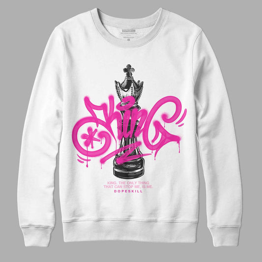 Dunk Low Triple Pink DopeSkill Sweatshirt King Chess Graphic Streetwear - White