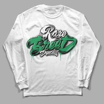 Jordan 3 WMNS “Lucky Green” DopeSkill Long Sleeve T-Shirt Rare Breed Type Graphic Streetwear - WHite