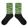 Abstract Tiger Sublimated Socks Match Jordan 5 Green Bean