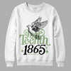 Jordan 4 Retro “Seafoam” DopeSkill Sweatshirt Juneteenth 1865 Graphic Streetwear - White