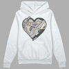 Jordan 4 Retro SE Craft Photon Dust DopeSkill Hoodie Sweatshirt Heart Jordan 4 Graphic Streetwear  - White 