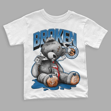 Jordan 3 Retro Wizards DopeSkill Toddler Kids T-shirt Sick Bear Graphic Streetwear - White