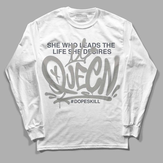 Jordan 6 Retro Cool Grey DopeSkill Long Sleeve T-Shirt Queen Graphic Streetwear - White 