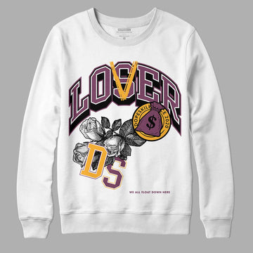 Brotherhood 1s High OG DopeSkill Sweatshirt Loser Lover Graphic - White 