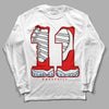 Cherry 11s DopeSkill Long Sleeve T-Shirt No.11 Graphic - White