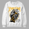 Goldenrod Dunk DopeSkill Sweatshirt Money Loves Me Graphic - White