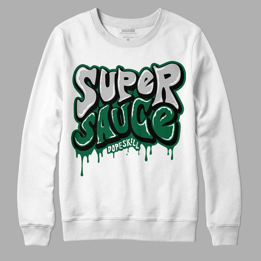 Gorge Green 1s DopeSkill Sweatshirt Super Sauce Graphic - White 