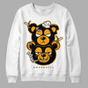 Black Taxi 12s DopeSkill Sweatshirt New Double Bear Graphic - White 