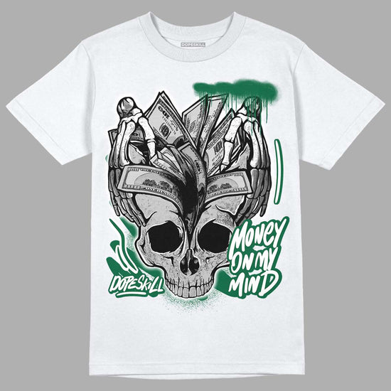 Gorge Green 1s DopeSkill T-Shirt MOMM Skull Graphic - White 