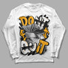 Black Taxi 12s DopeSkill Long Sleeve T-Shirt Don't Quit Graphic - White 