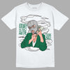 Gorge Green 1s DopeSkill T-Shirt Money Is The Motive Graphic - White 