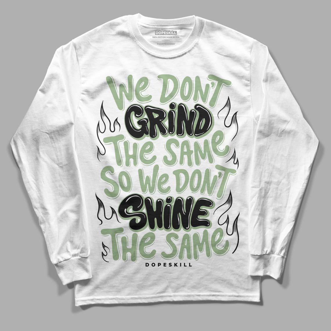 Jordan 4 Retro “Seafoam” DopeSkill Long Sleeve T-Shirt Grind Shine Graphic Streetwear - White 