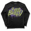 Canyon Purple 4s DopeSkill Long Sleeve T-Shirt Rare Breed Graphic - Black 