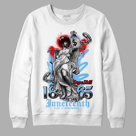 Travis Scott x Jordan 4 Retro 'Cactus Jack' DopeSkill Sweatshirt Juneteenth Graphic Streetwear - White 