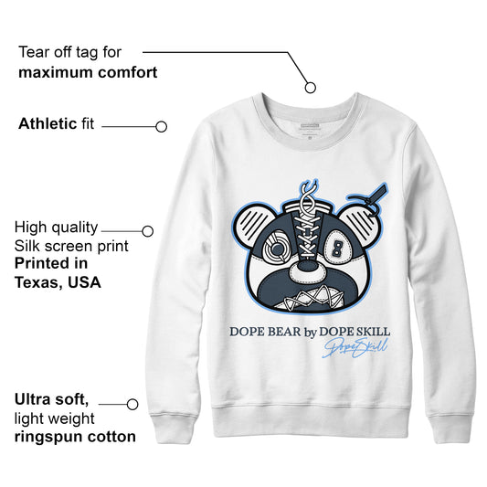 AJ 6 Midnight Navy DopeSkill Sweatshirt Sneaker Bear Head Graphic