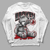 Jordan 13 Retro Playoffs DopeSkill Long Sleeve T-Shirt Sick Bear Graphic Streetwear - White 