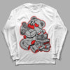 Jordan 5 Retro P51 Camo DopeSkill Long Sleeve T-Shirt Bear Steals Sneaker Graphic Streetwear - White 