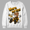 Black Taxi 12s DopeSkill Sweatshirt Money Is Our Motive Bear Graphic - White