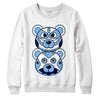 AJ 6 University Blue DopeSkill Sweatshirt Leather Bear Graphic