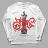 Black History Collection DopeSkill Long Sleeve T-Shirt King Chess Graphic - White 