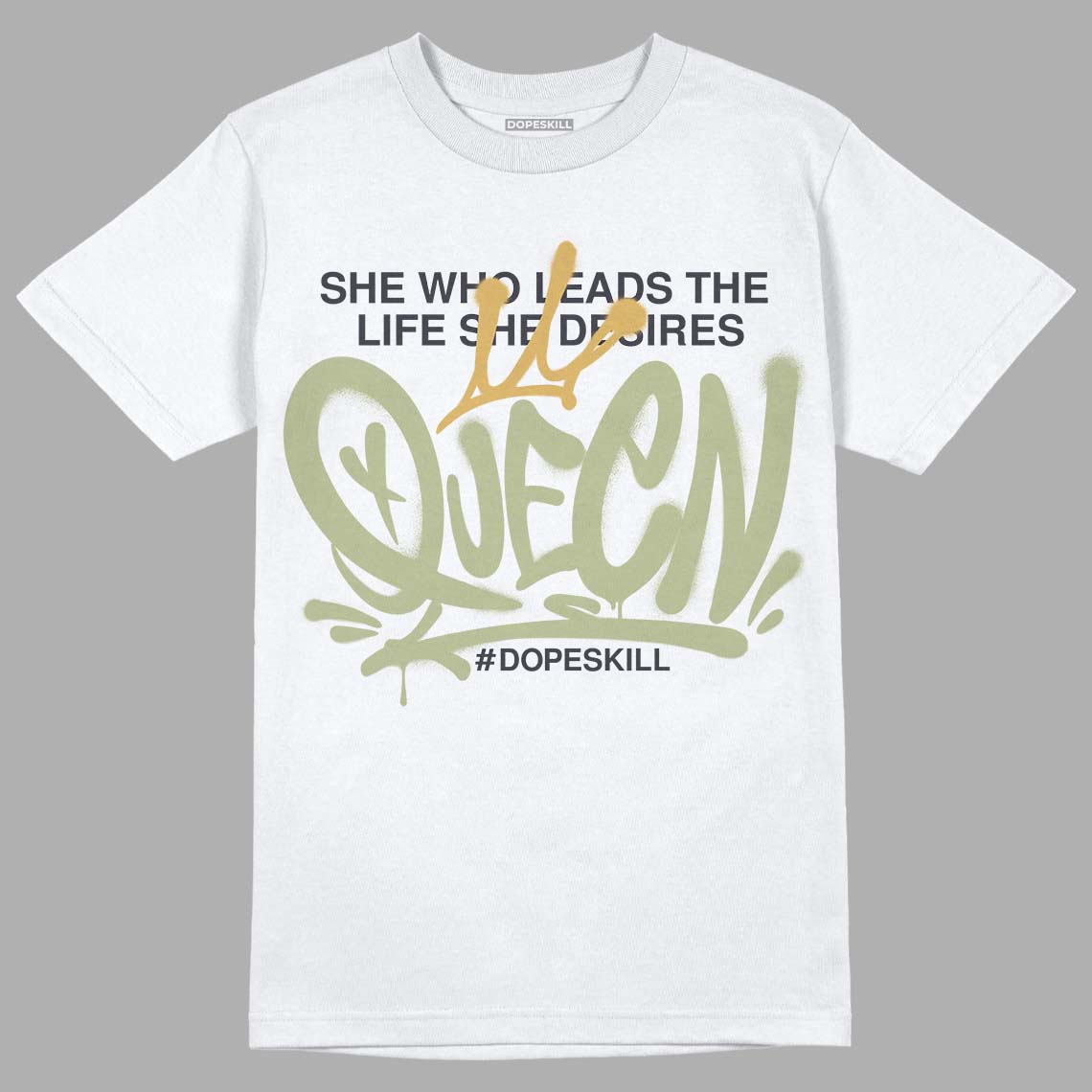 Jade Horizon 5s DopeSkill T-Shirt Queen Graphic - White
