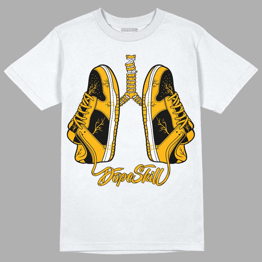 Goldenrod Dunk DopeSkill T-Shirt Breathe Graphic - White 