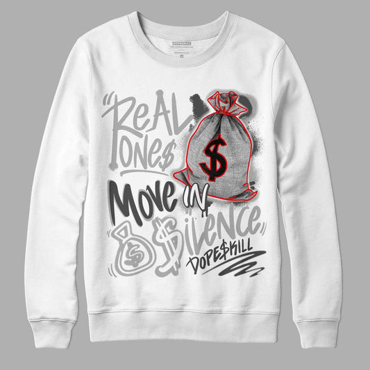Jordan 5 Retro P51 Camo DopeSkill Sweatshirt Real Ones Move In Silence Graphic Streetwear - White 