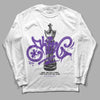 Jordan 13 Court Purple DopeSkill Long Sleeve T-Shirt King Chess Graphic Streetwear - White