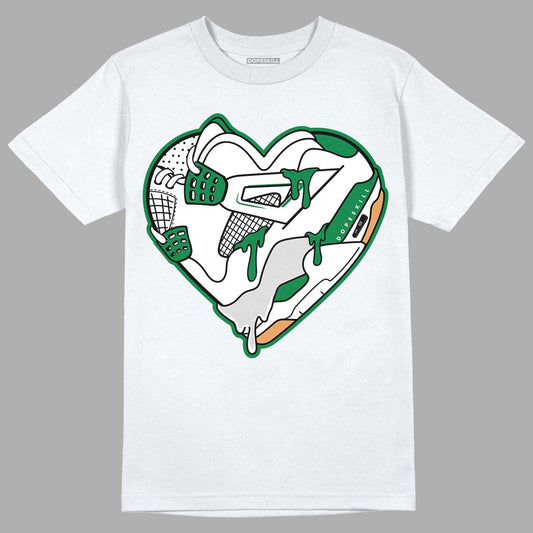 Nike SB x Jordan 4 “Pine Green” DopeSkill T-Shirt Heart Jordan 4 Graphic Streetwear - White