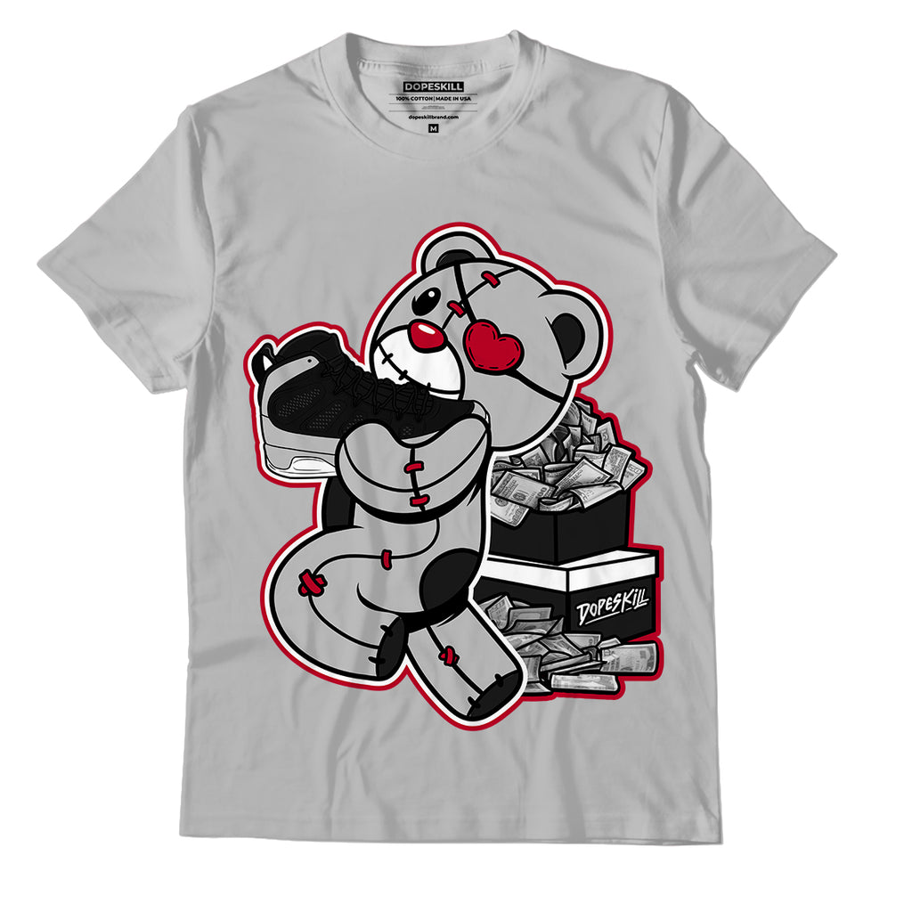 Jordan 9 Particle Grey DopeSkill Particle Grey T-shirt Bear Steals Sneaker Graphic