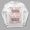 DJ Khaled x Jordan 5 Retro ‘Crimson Bliss’ DopeSkill Long Sleeve T-Shirt Grind Shine Graphic Streetwear - White 