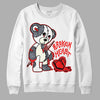 Jordan 3 Retro White Cement Reimagined DopeSkill Sweatshirt Broken Heart Graphic Streetwear - White