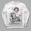 Dunk Low Night Maroon and Medium Soft Pink DopeSkill Long Sleeve T-Shirt Show Me The Money Graphic Streetwear - White 