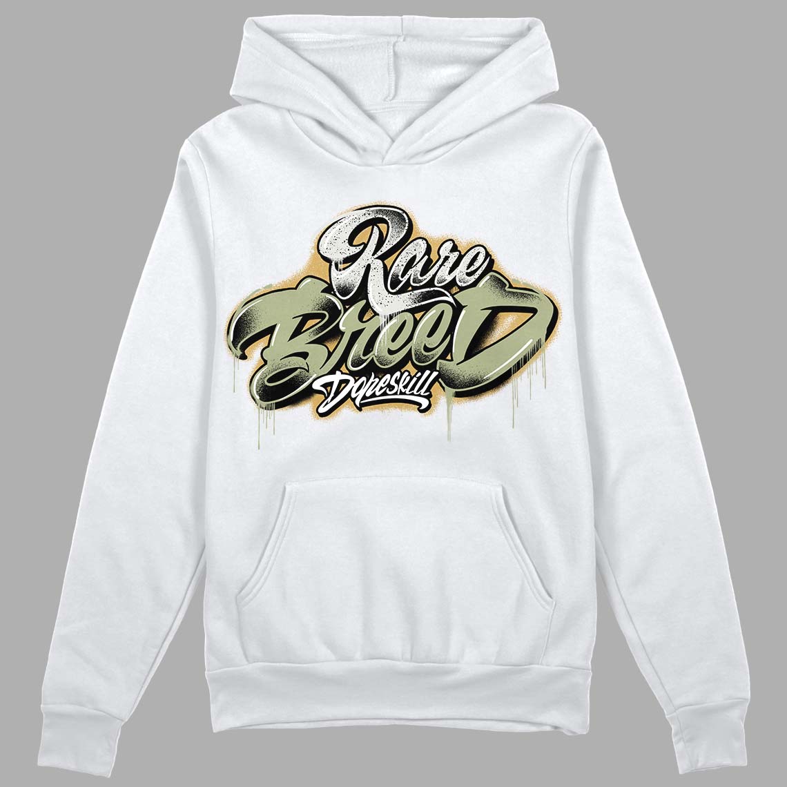 Jade Horizon 5s DopeSkill Hoodie Sweatshirt Rare Breed Type Graphic - White 