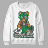 Jordan 3 WMNS “Lucky Green” DopeSkill Sweatshirt Greatest Graphic Streetwear - White