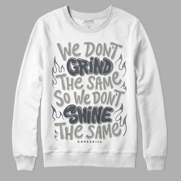 Jordan 11 Cool Grey DopeSkill Sweatshirt Grind Shine Graphic Streetwear - White 