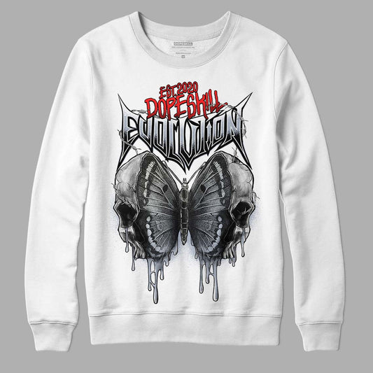 Jordan 3 Retro White Cement Reimagined DopeSkill Sweatshirt DopeSkill Evolution Graphic Streetwear - White